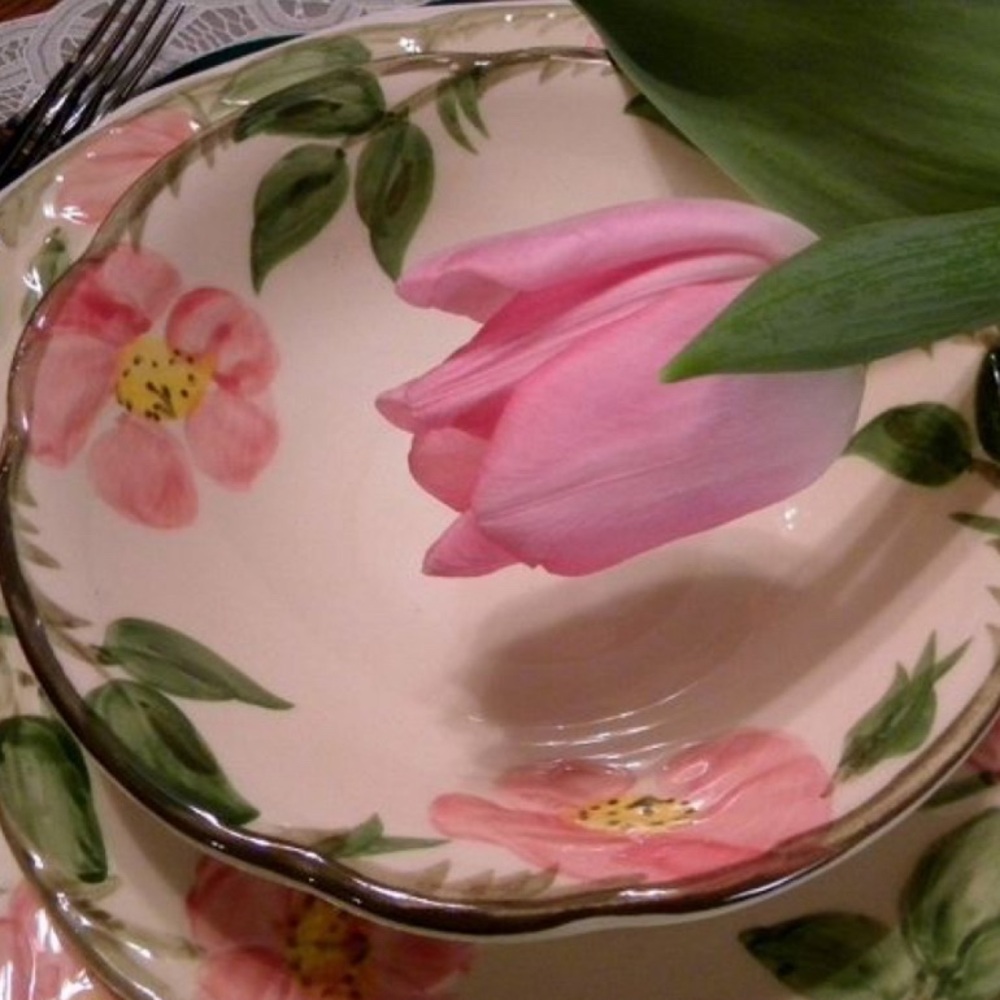 Franciscan Desert Rose 6” Bowl Small Dessert Soup Cereal Fruit Set of 5 Pink - Picture 2 of 15